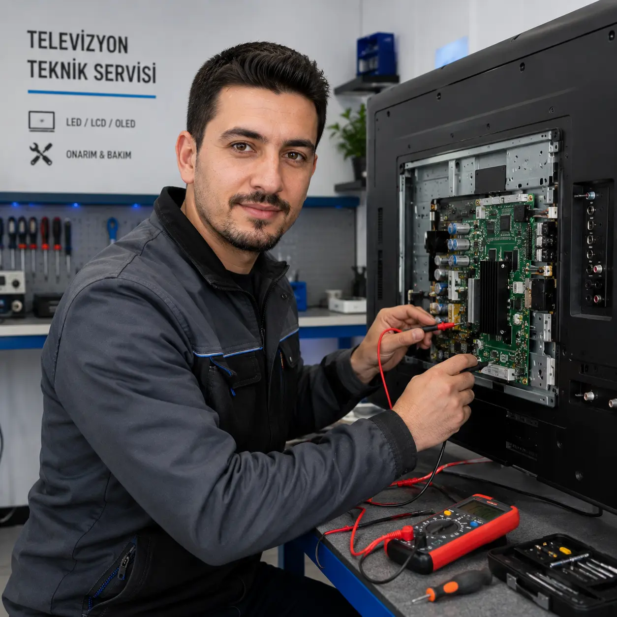 Aydın Sharp televizyon tamiri ustası Kadir Usta — Koçarlı ve Bozdoğan elektronik ve görüntü uzmanı